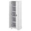 Grande armoire de rangement pour salle de bain, armoire de rangement avec deux portes pour la salle de bain, bureau, tablette réglable, panneau de fibres à densité moyenne-1050764716