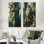 «Green Forest Titan Giants I», ensemble de 2 impressions murales géantes en métal