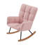 Chaise berçante rembourrée avec dossier haut Comfy-985633680
