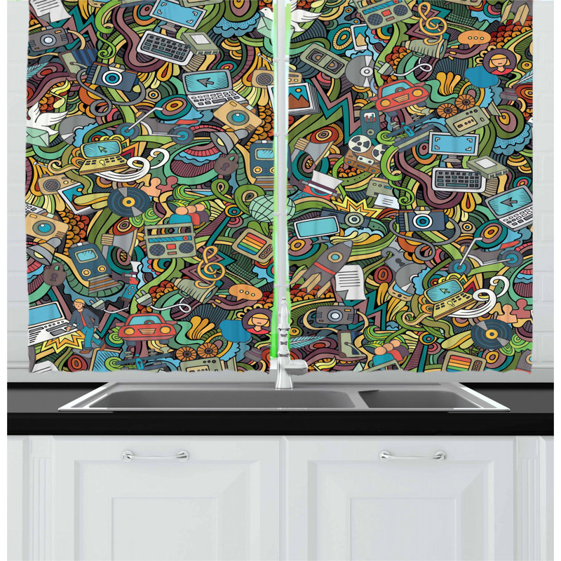Pointed Kitchen Curtain