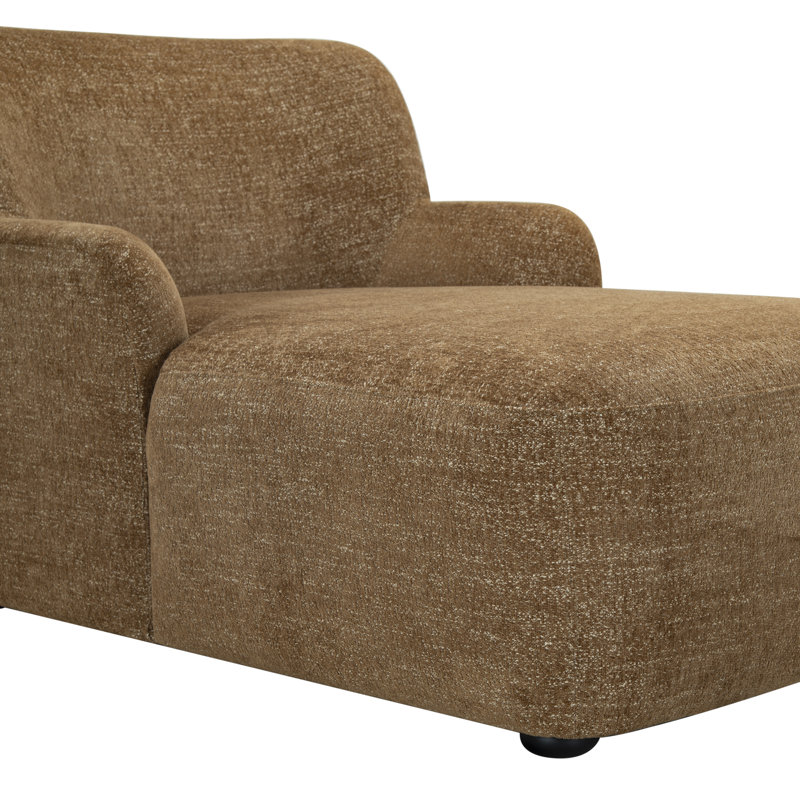 Chaise longue Frederici, Brun