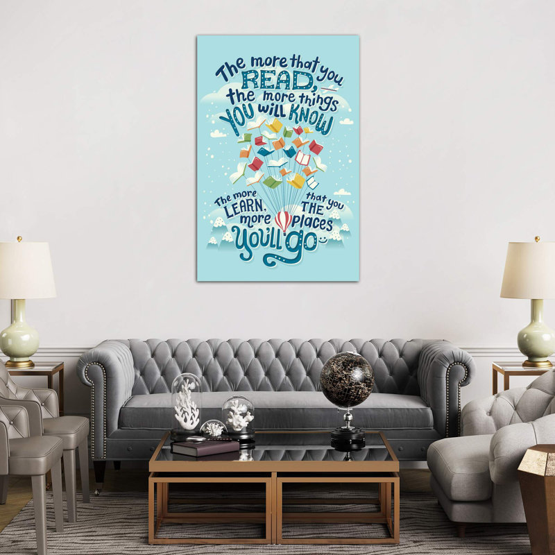 Dr Seuss Quote by Risa Rodil - Wrapped Canvas Print, 66.04 cm H x 45.72 cm W x 1.91 cm D