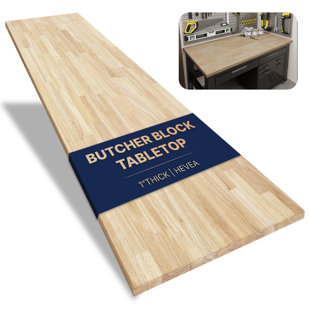 Comptoir en bois massif Hevea