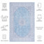 Tapis oriental bleu / gris-1973074675