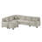 Versatile U-Shaped Sectional Sofa with Movable Ottoman and Storage Pockets