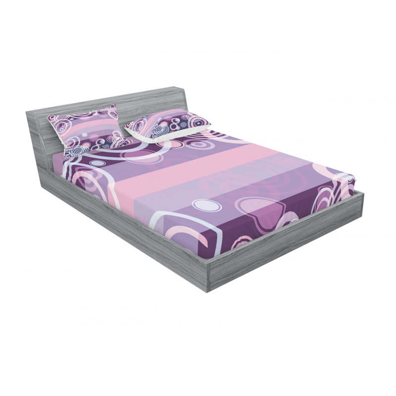 Microfiber Sheet Set, Queen Sheet Set with Fitted Sheet