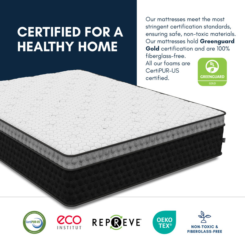 Matelas 14 po Aveiro Cooling Copper Hybrid, sensation moyenne, Très grand californien