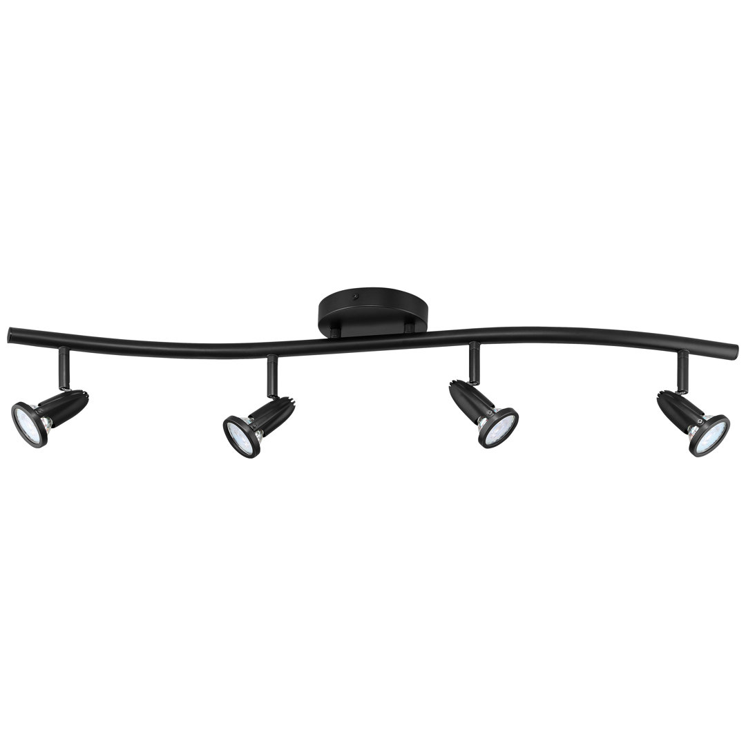 7.5'' 4 -Light Fixed Track Track Kit with Dimmable Access Lighting