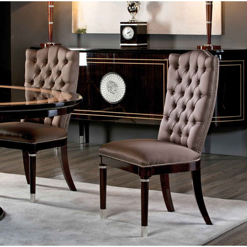 Chaise d'appoint rembourrée Makassar