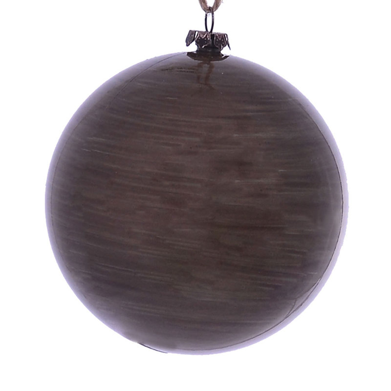 Ornement boule de bois, Étain