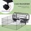 Cage à roulettes en métal pour petits animaux