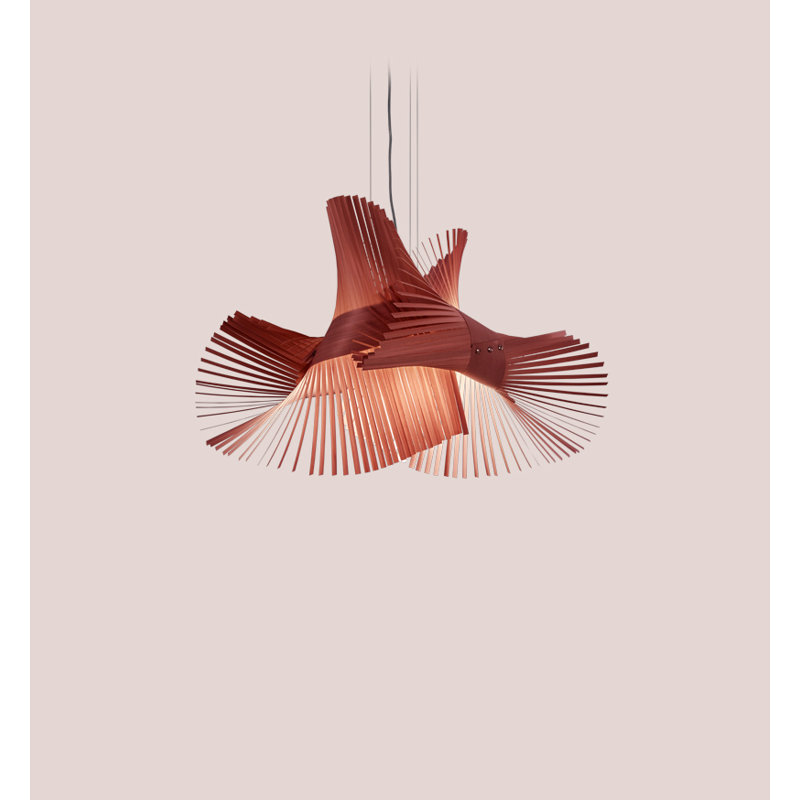 Minimikado 1 - Light Pendant, Pale Rose, E26