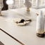 Dressing Table CASHMERE with Mirror and Lighting + high gloss gold