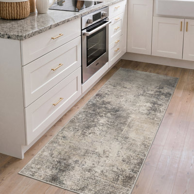 Tapis d'intérieur lavable à la machine avec envers antidérapant Aura
