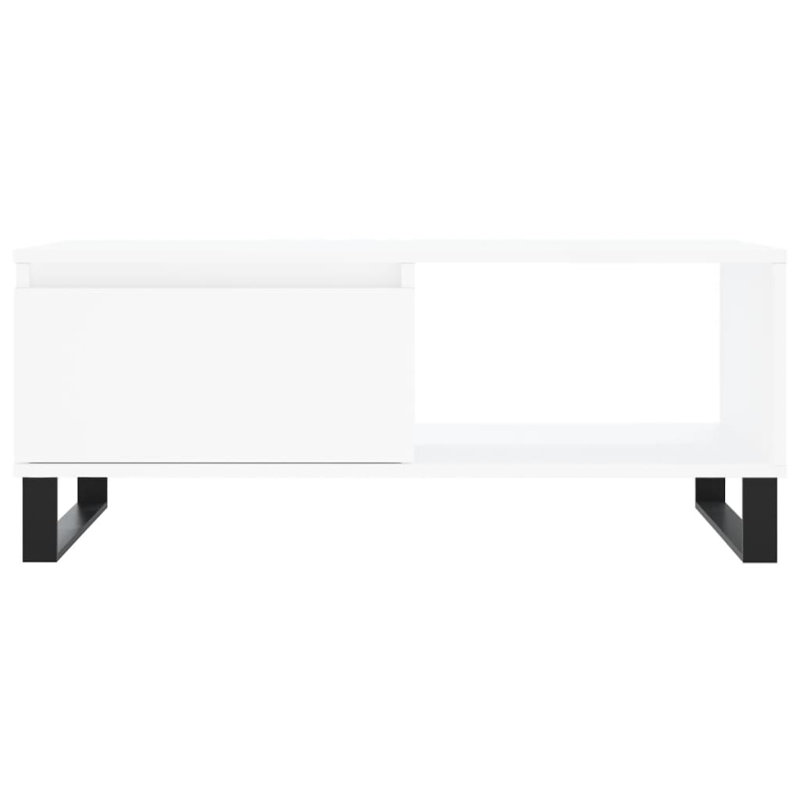 Miru Coffee Table with Storage, White