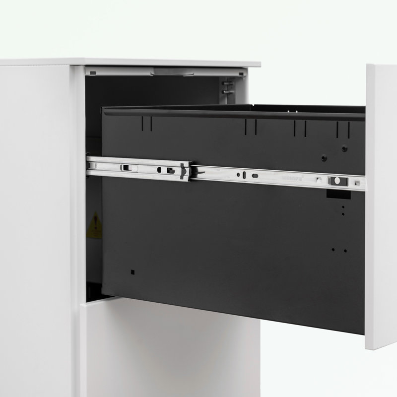Mandrill 17.72'' Wide Filing Storage Cabinet, White