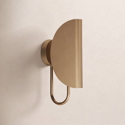 Single Light Steel Armed Sconce