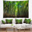 Tapisserie en polyester avec des oliveraies en bambou dense, avec accessoires suspendus inclus-28489728