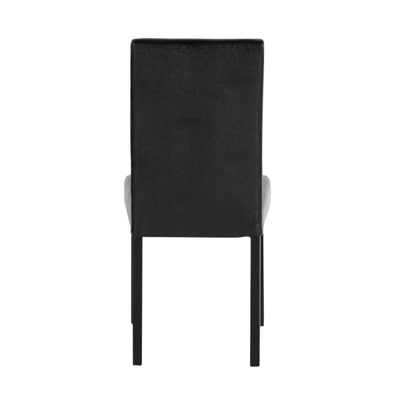 Naamann 47cm H Upholstered Parsons Chair, Black, 6