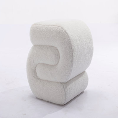 S-shape Ottoman, Makeup Stool Footstool