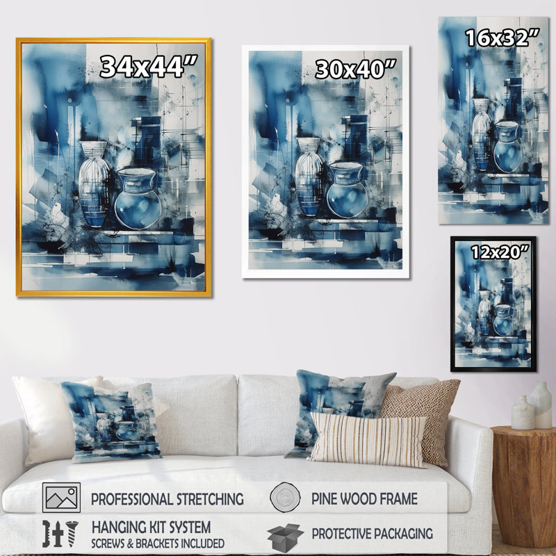 Impression sur toile Kaz Kazaz, Cadre photo noir, H 20 po x l 12 po x P 1 po