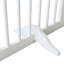 4 barrières en bois massif pour animaux de compagnie, d'une hauteur de 27,6 po, pliables et portatives, pour divers espaces. Grille en bois à 4 panneaux, clôture, portes, couloirs, cuisines. Finition
