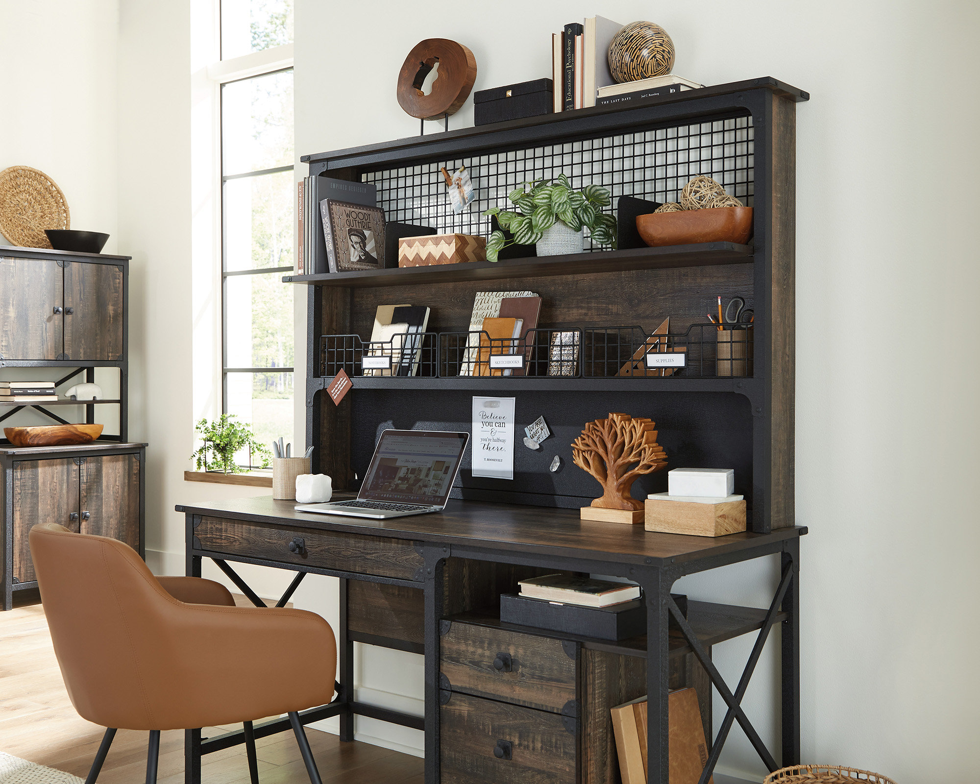 Crafters and Weavers Steel River Computer Hutch | Wayfair