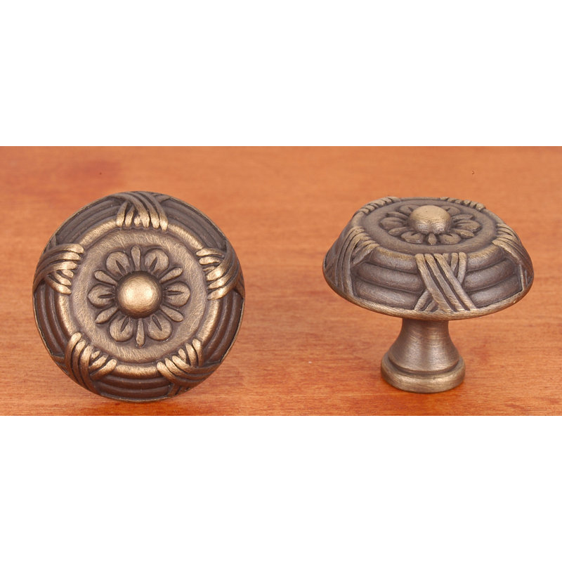 CK Series 1 1/2" Diameter Mushroom Knob, Small, Antique English