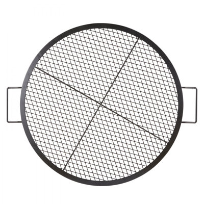 Grille ronde en acier allié pour foyer