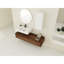 Meuble-lavabo moderne de 60 pouces avec lavabo en résine et armoire latérale