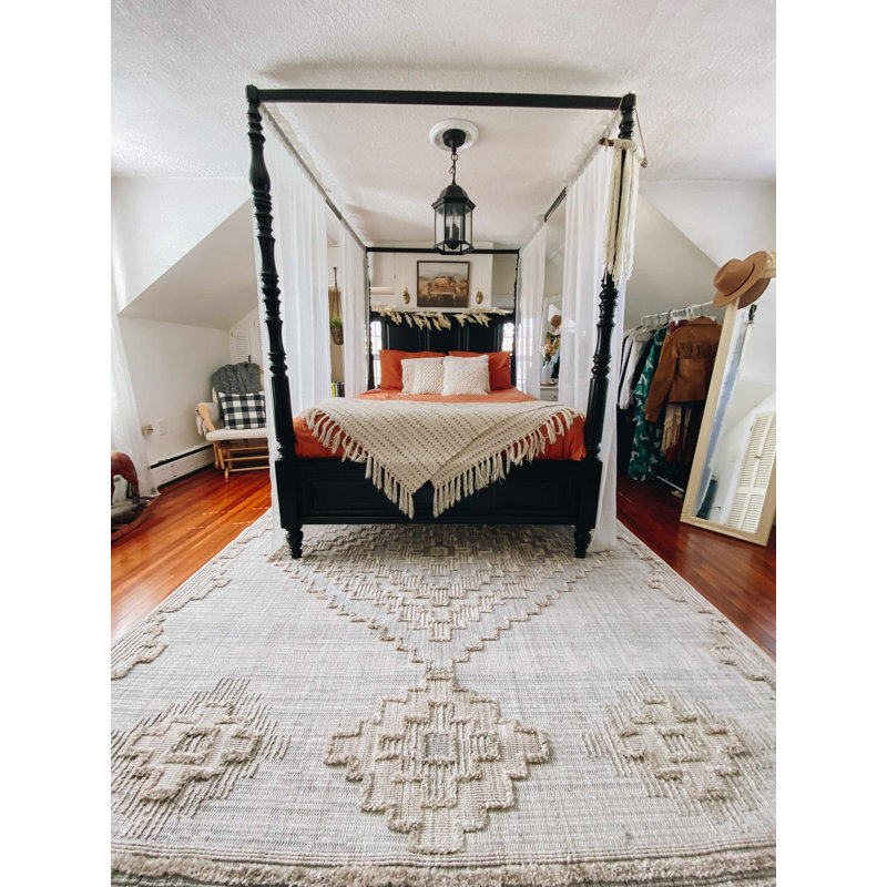 Moroccan Indoor Rug, Rectangle 5'3" x 7'