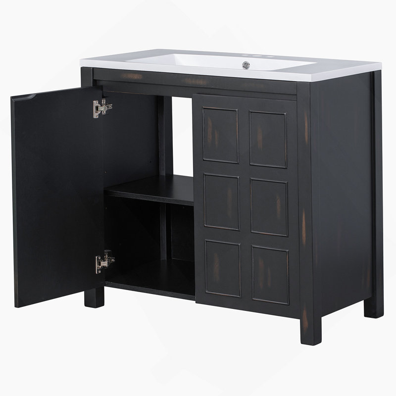 Armoire de salle de bain 36 "Retro Espresso