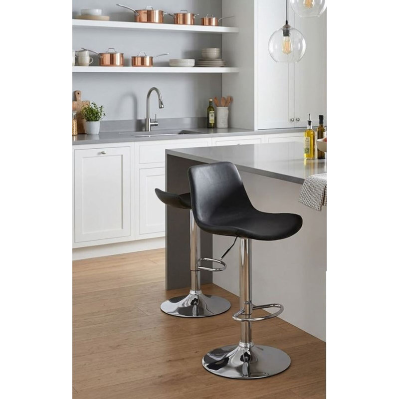 Tabouret réglable Oscar, Noir