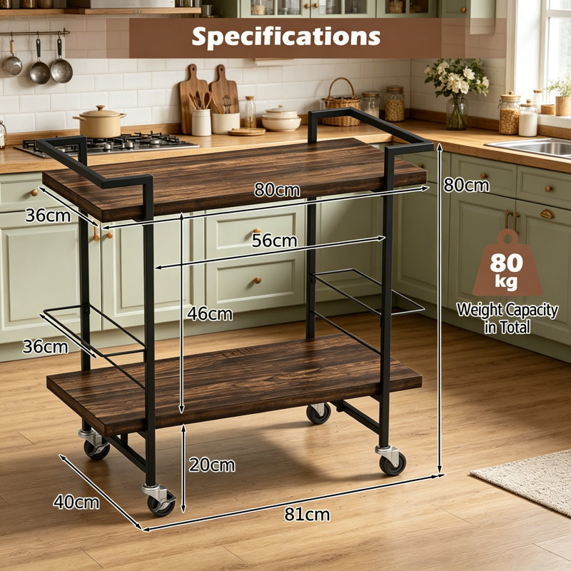 Metal Bar Cart