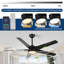 Ventilateur de plafond de 52 po avec éclairage