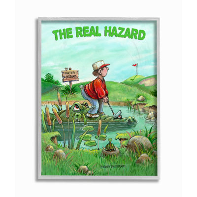 « the real tres podrawing golf drawing sports design » par gary patterson, impression