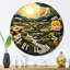 Horloge murale paysage campagne rêveur pointillisme 8-1617244940