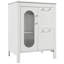 Meuble-lavabo simple autoportant 24 po avec plateau en céramique Brok