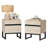 3-Piece Bedroom Furniture Set, Queen Size Bed Frame And 2 Nightstand With 4 Drawe For Bedroom-664611537