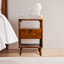 Denton 43.6cm W Solid Wood Bedside Table