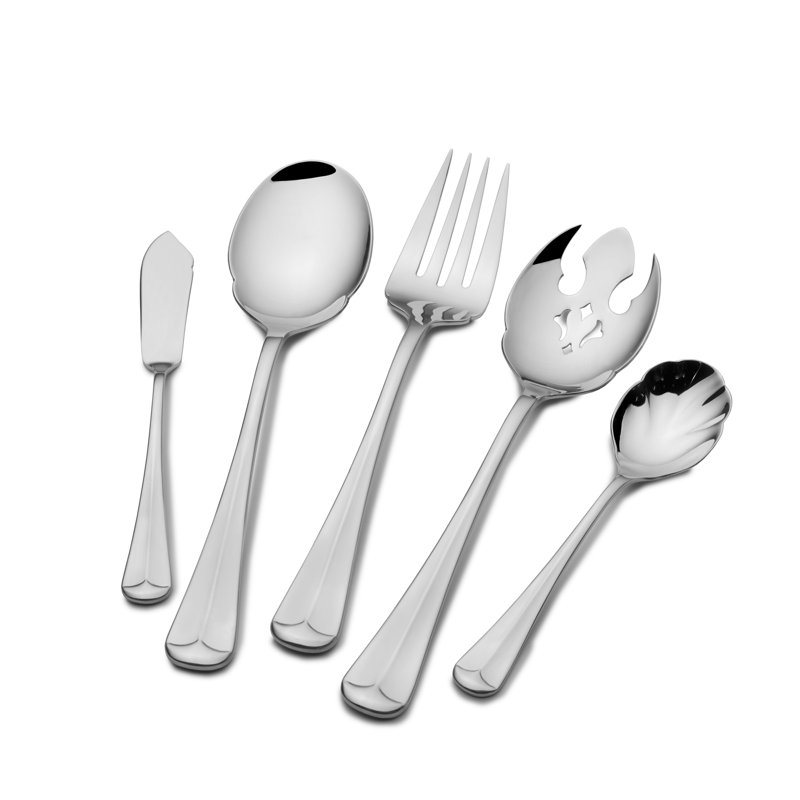 St. James Italian Bistro 18/10 Stainless Steel 65pc  Flatware Set - Service for 12