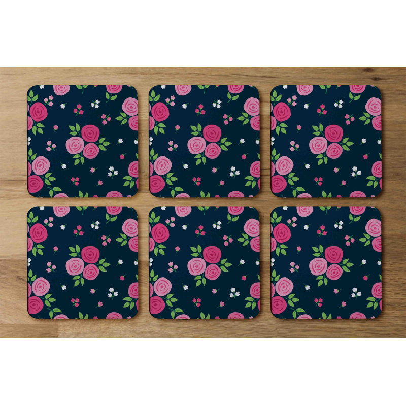 Square 6 Piece Coaster Set