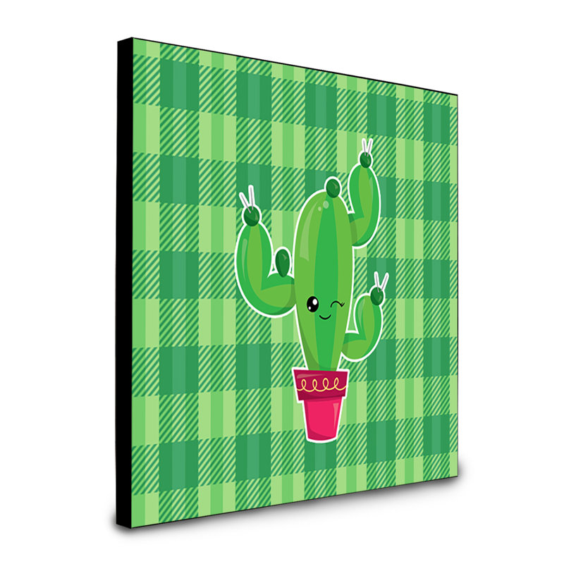 Panneau mural d’art cactus Jeudi