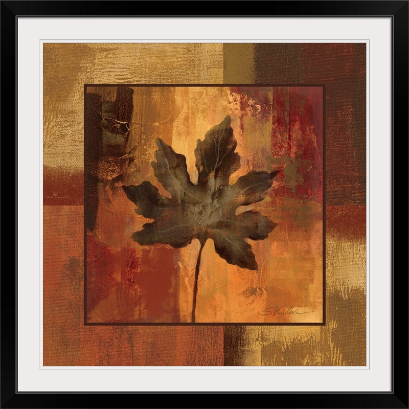 «April Leaf I» par Silvia Vassileva - reproduction, H 30 po x l 30 po x P 1,5 po, Toile