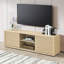 Meuble télé Abba de 67,7 po de style Mid-Century moderne avec rangement et tablettes pour téléviseurs de 75 po ou moins Abba-1113897080