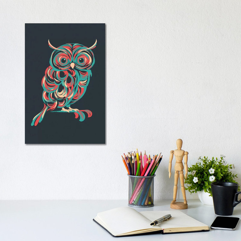 Night Owl by Jay Fleck - Wrapped Canvas Print, 30.48cm H x 20.32cm W