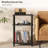 Record Player Stand, 3-Tier End Table With Vinyl Record Storage Shelf, Record Player Table With Adjustable Holder, Small Turntable Stand For Living Room, Bedroom-378499032