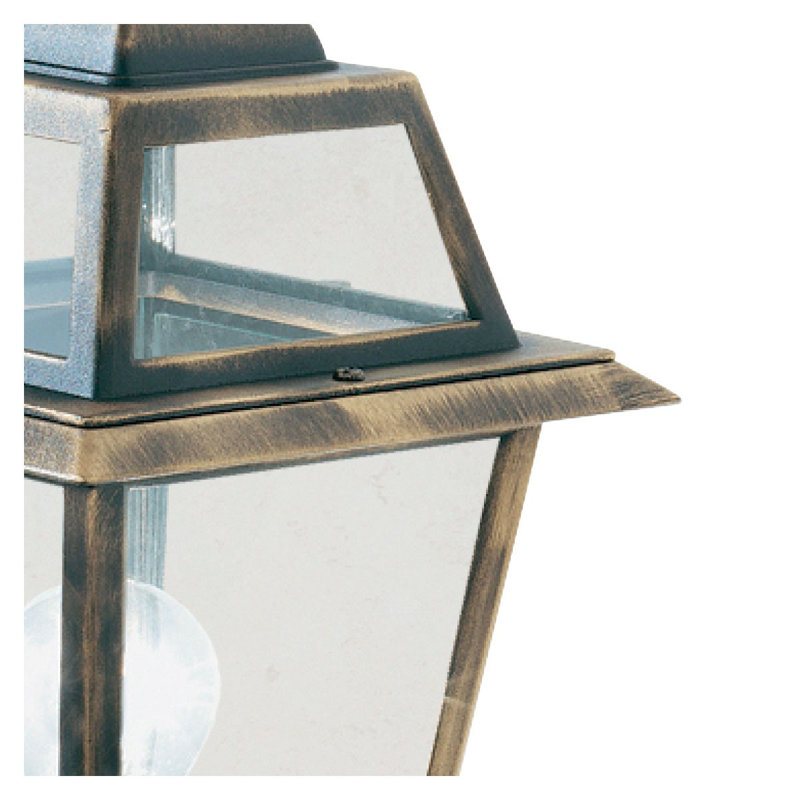 Carrico 50cm H Frosted Glass Outdoor Wall Lantern