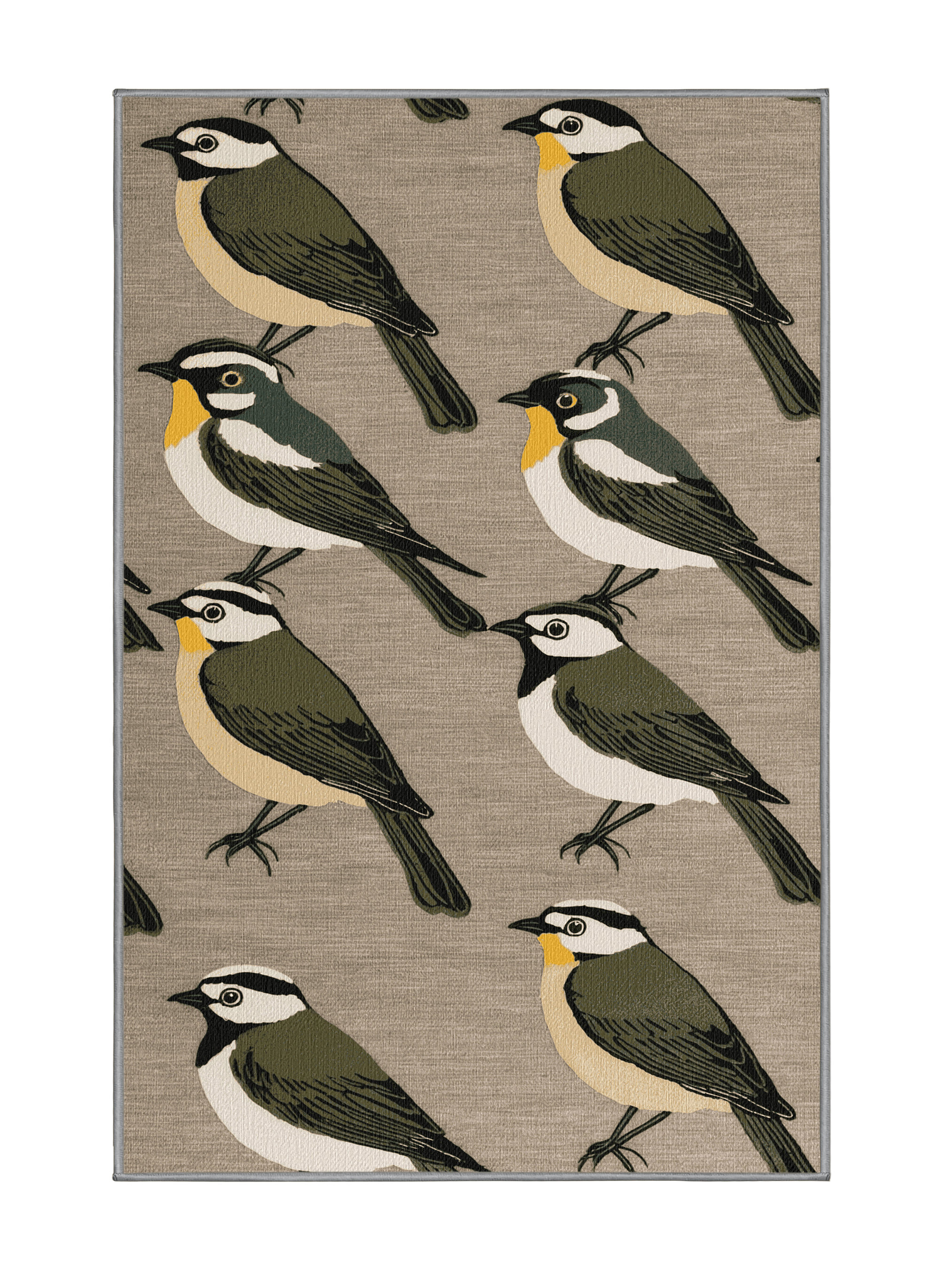 Dakota Fields Washable Cape White eye Birds Area Rug | Wayfair