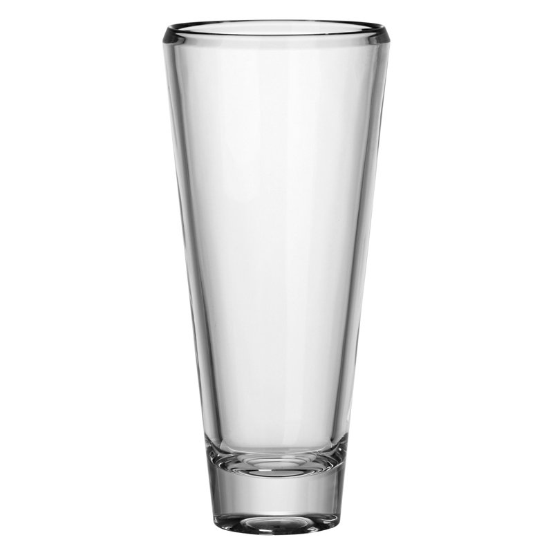 Crystalline Glass Table Vase, 14" H x 6.3" W x 6.3" D